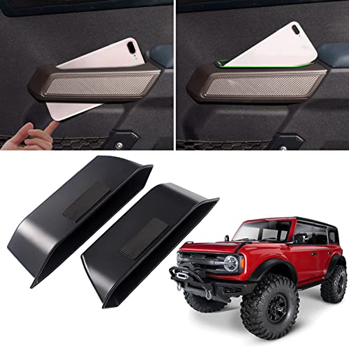 Lot De 4 Boîtes De Rangement Pour Porte Tesla Model Y 2025 Juniper - Matériau TPE Souple, Noir
