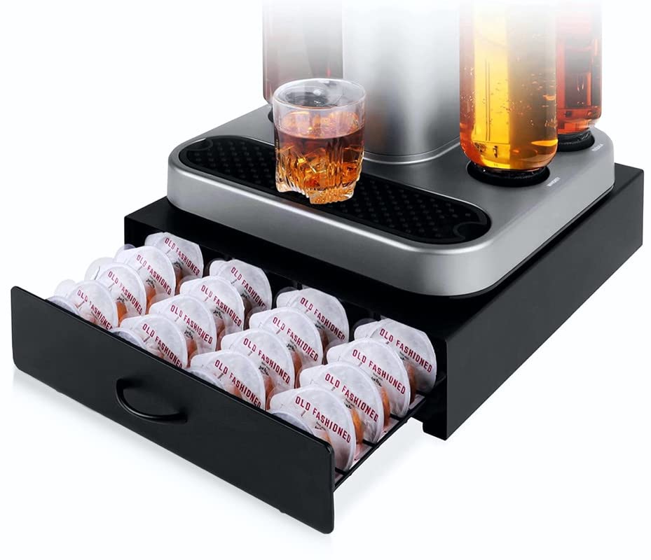 Tiroir de rangement pour capsules de cocktail