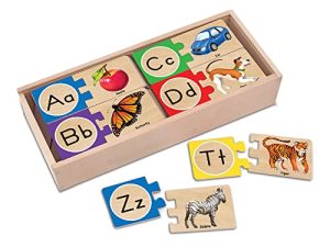 Melissa & Doug Puzzles en bois alphabet