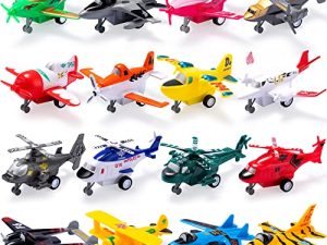 JOYIN Lot de 16 jouets d'avion à