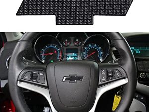 Vonluxsue Emblème de volant noir pour Chevy