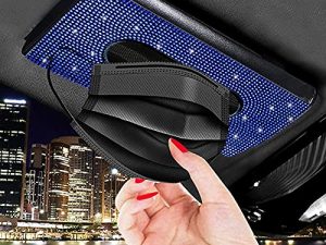 FUNOJOY Porte-mouchoir Bling pour visière de voiture