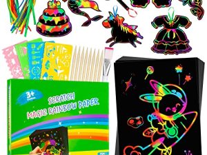 UCIDCI Scratch Paper Art Girls Toys -