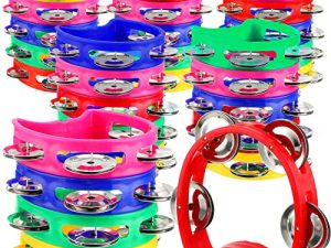 30 Pack Tambourin à Percussion en Plastique
