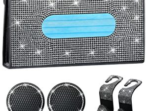 Broxner Strass Accessoires de voiture Bling Porte-mouchoirs
