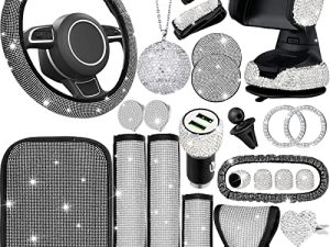 24 PCS Bling Accessoires de Voiture Ensemble