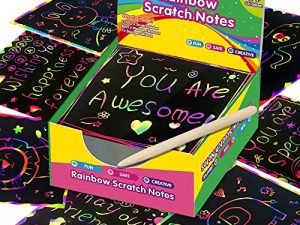 ZMLM Rainbow Scratch Mini Art Notes -