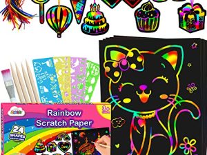 ZMLM Papier à gratter Art-Craft Girl Christmas: