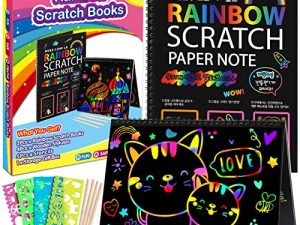 ZMLM Scratch Paper Art-Crafts Gift: 2 Pack