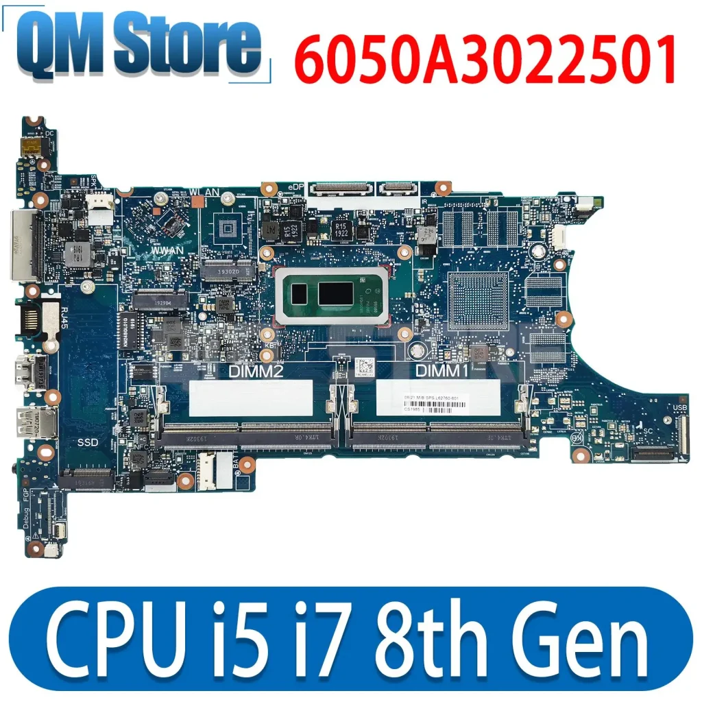 Carte mère HP Elitebook G6 avec CPU i5/i7 8e et DDR4 – Test et Avis