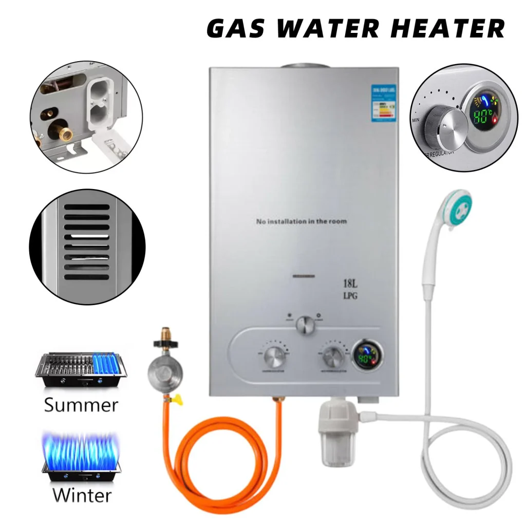« Chauffe-Eau Instantané Gaz Propane, 8/10/12/16/18L, GPL/Nature » – Test et Avis