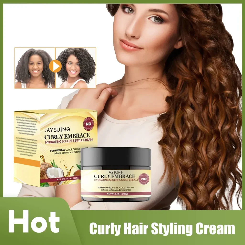 Crème pour cheveux bouclés, crépus, coiffants, ondulés. – Test et Avis