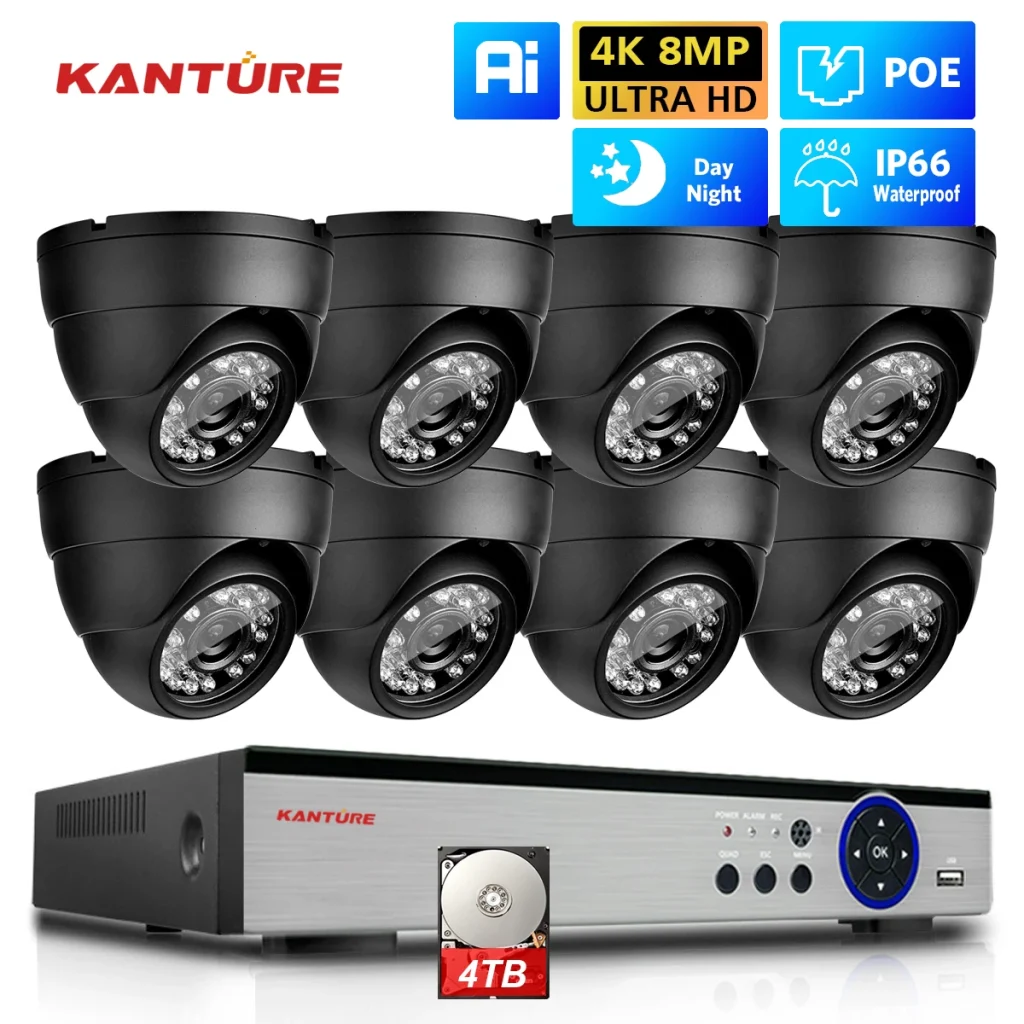 KANTURE – Caméras vidéosurveillance 8 canaux, 4K, AI – Test et Avis