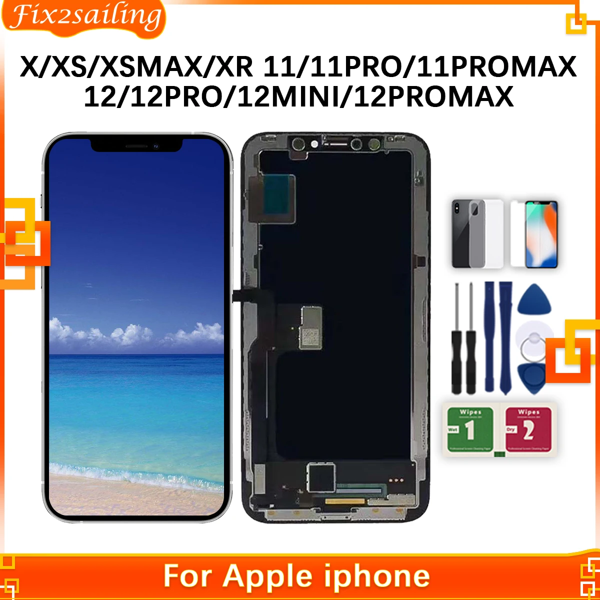 Détails de l'écran tactile LCD pour iPhone