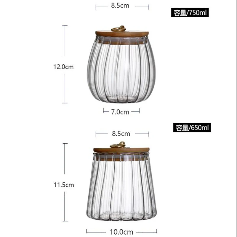 Pot à épices en verre transparent