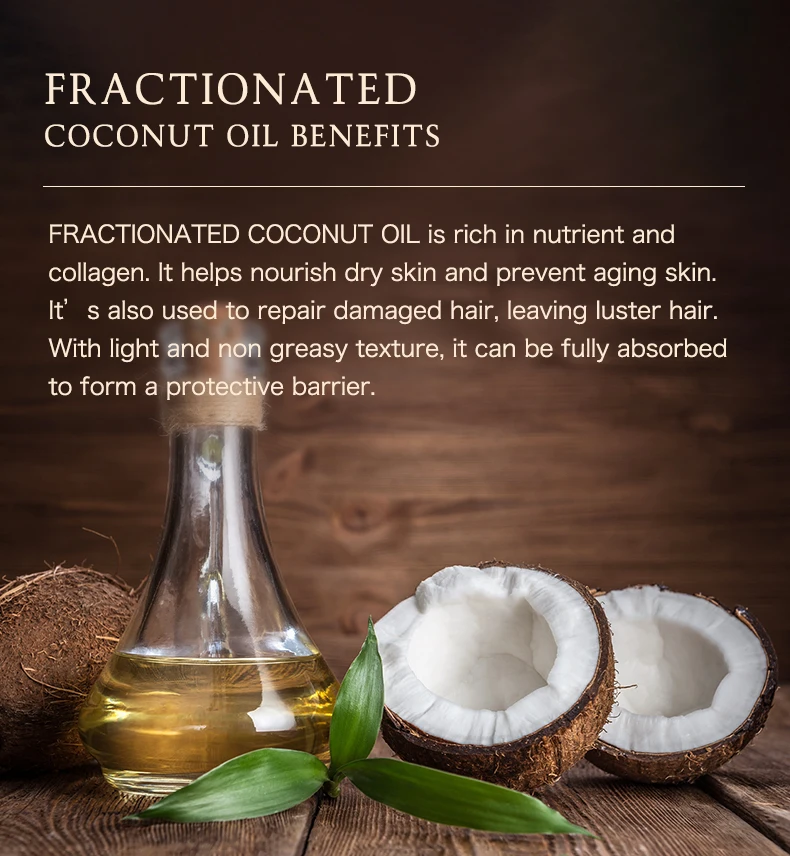 Avantages de l'huile de coco fractionnée