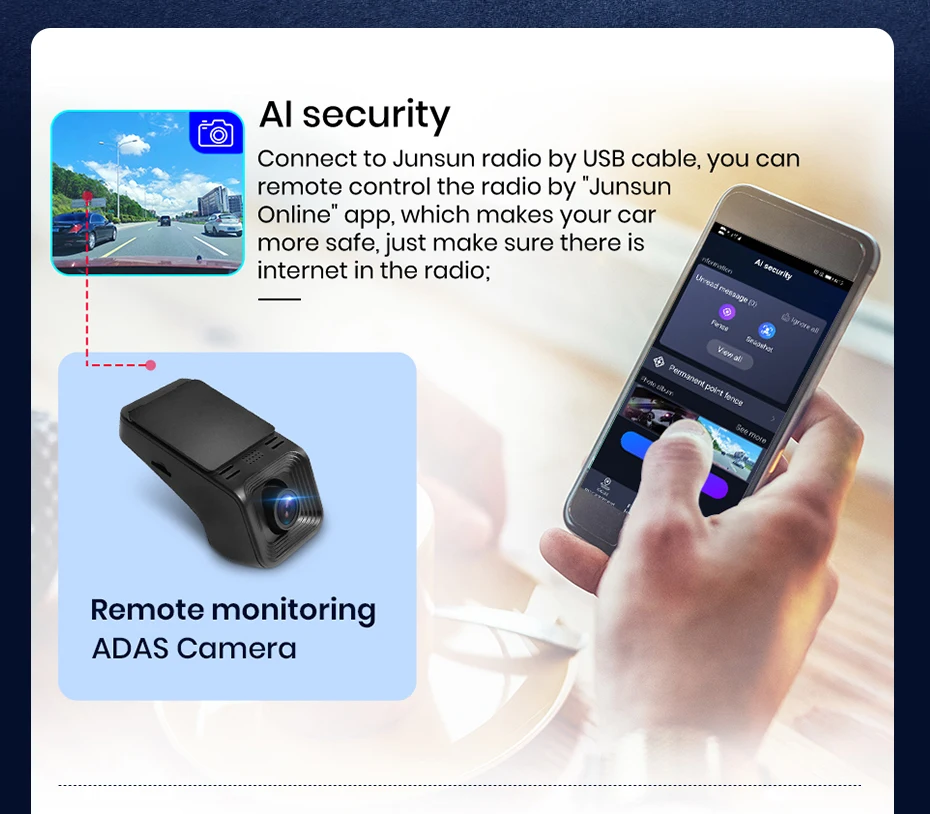 Junsun - lecteur multimédia Android pour voiture