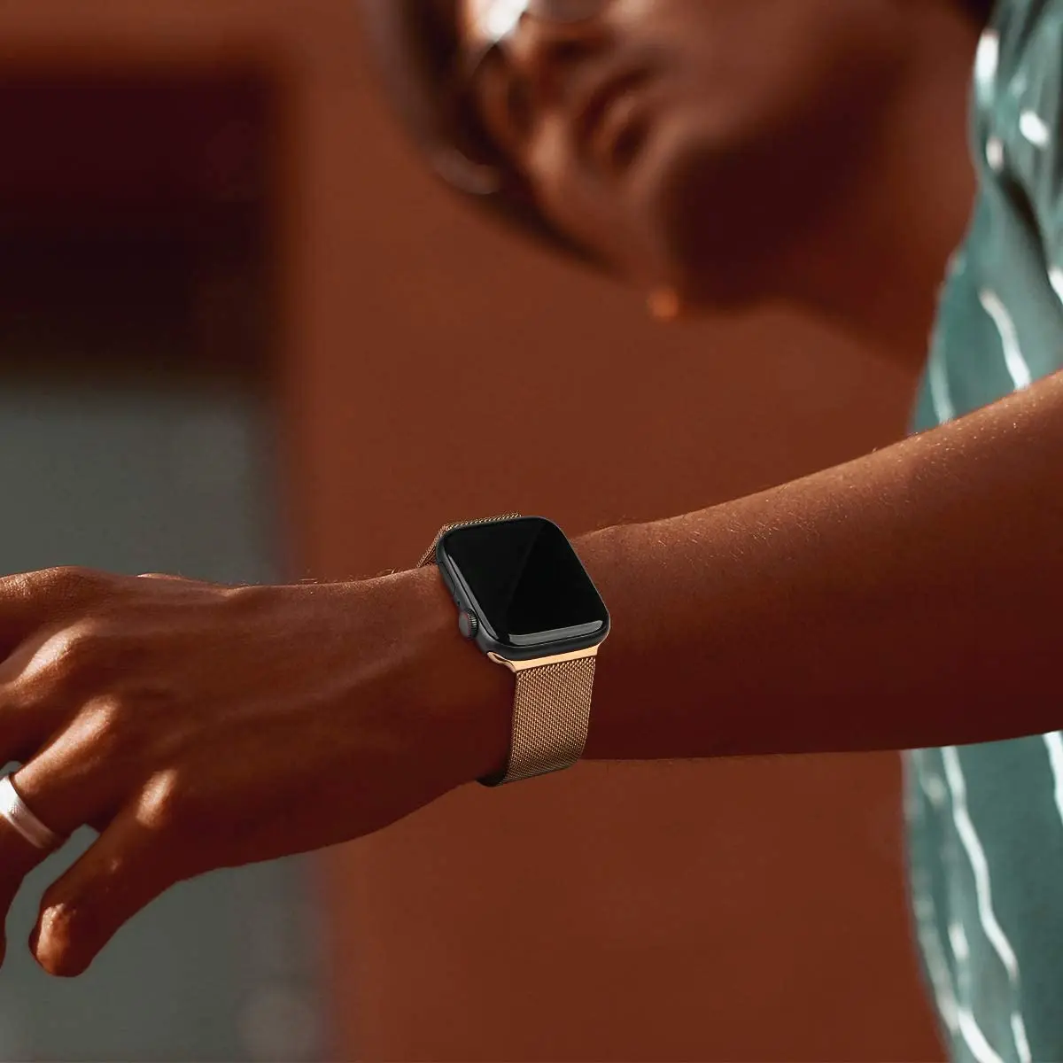 Bracelet à boucle milanaise pour Apple Watch Band