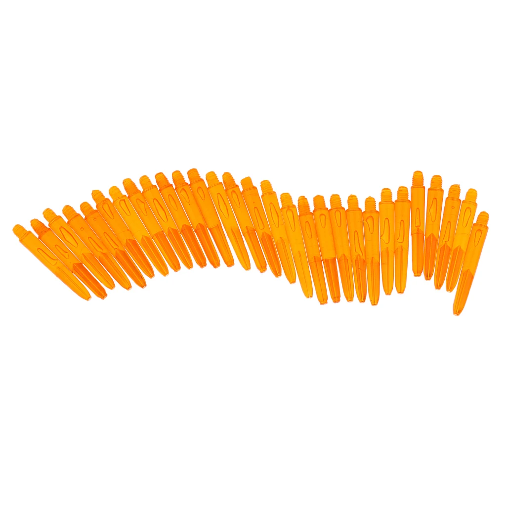 MagiDeal 30 Pcs 35mm 2BA Thread Plastic Re-Grooved Dart Stems Shafts 6 Colors to Choose 2BA Stems Aluminum Dart Shafts