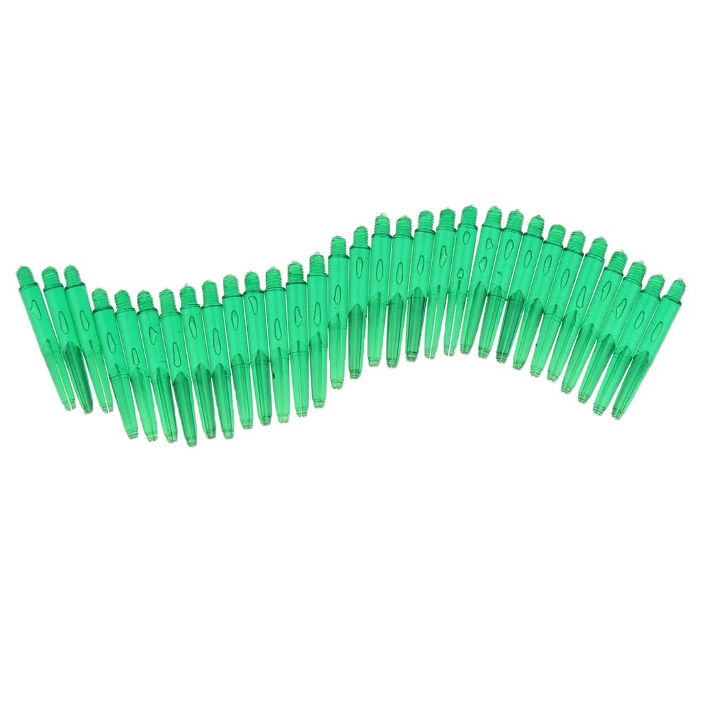 MagiDeal 30 Pcs 35mm 2BA Thread Plastic Re-Grooved Dart Stems Shafts 6 Colors to Choose 2BA Stems Aluminum Dart Shafts
