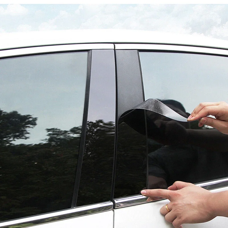 Garniture De Montant De Porte Et Fenêtre Pour BMW X1 2013-2015 - Autocollant Noir Brillant - Protection Et Style