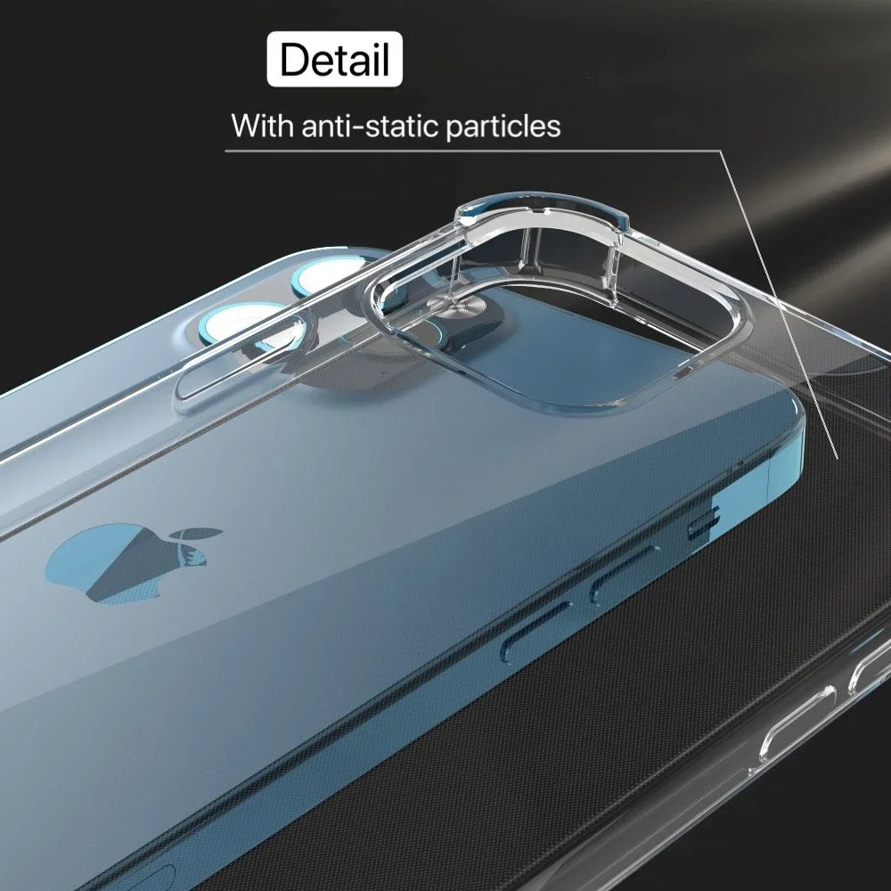 Coque de téléphone antichoc transparente