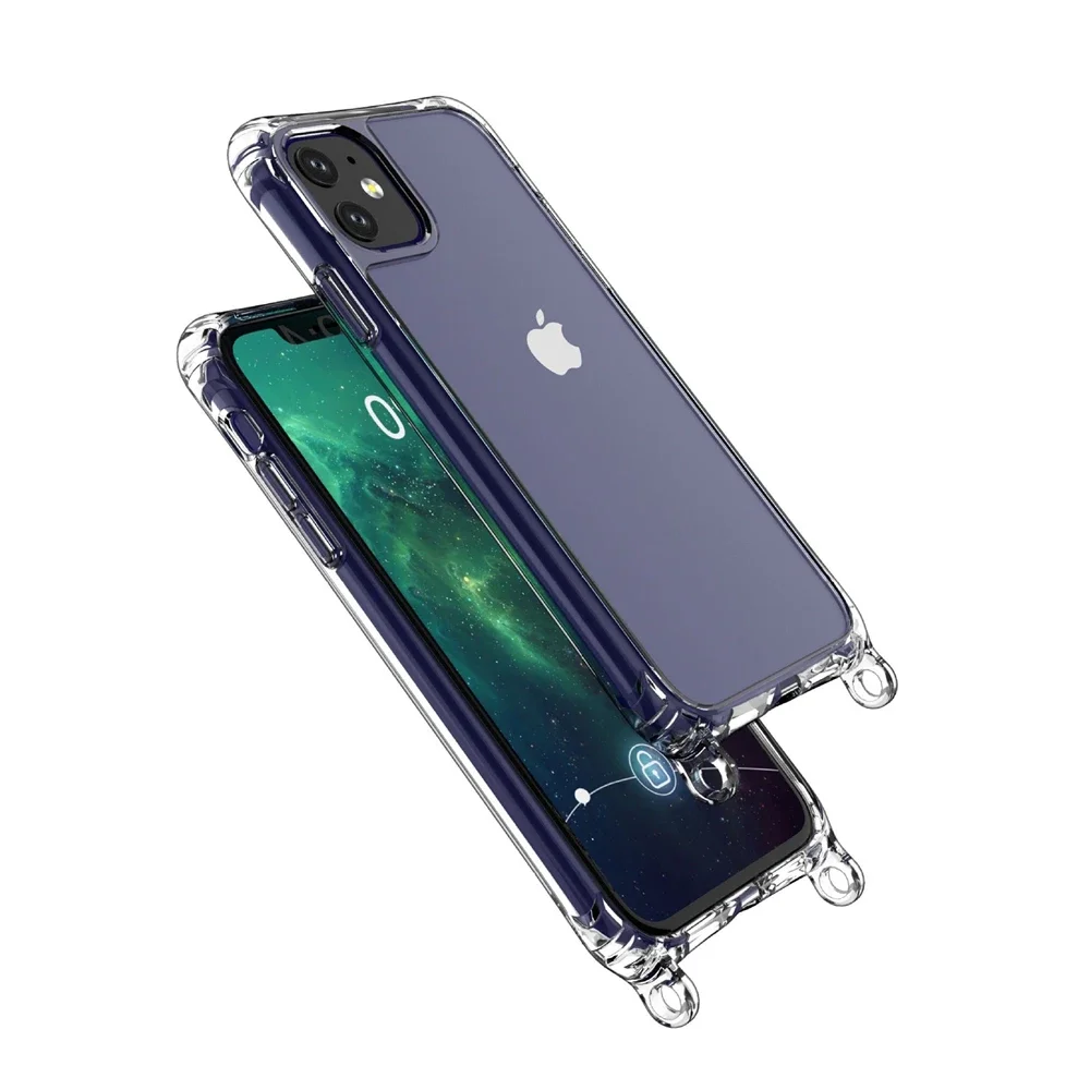 Coque de téléphone antichoc transparente