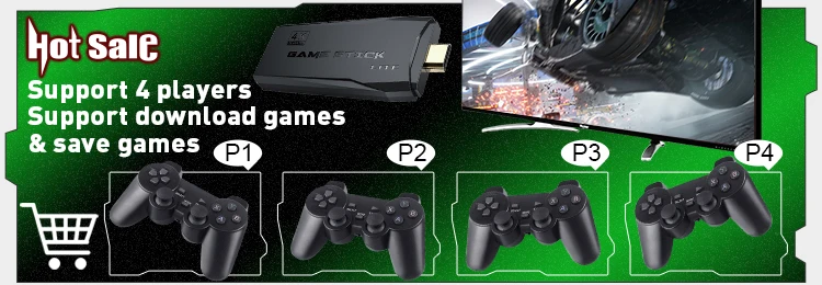 La Console de jeu vidéo 4k HD prend en charge PS1/FC/GBA/MAME