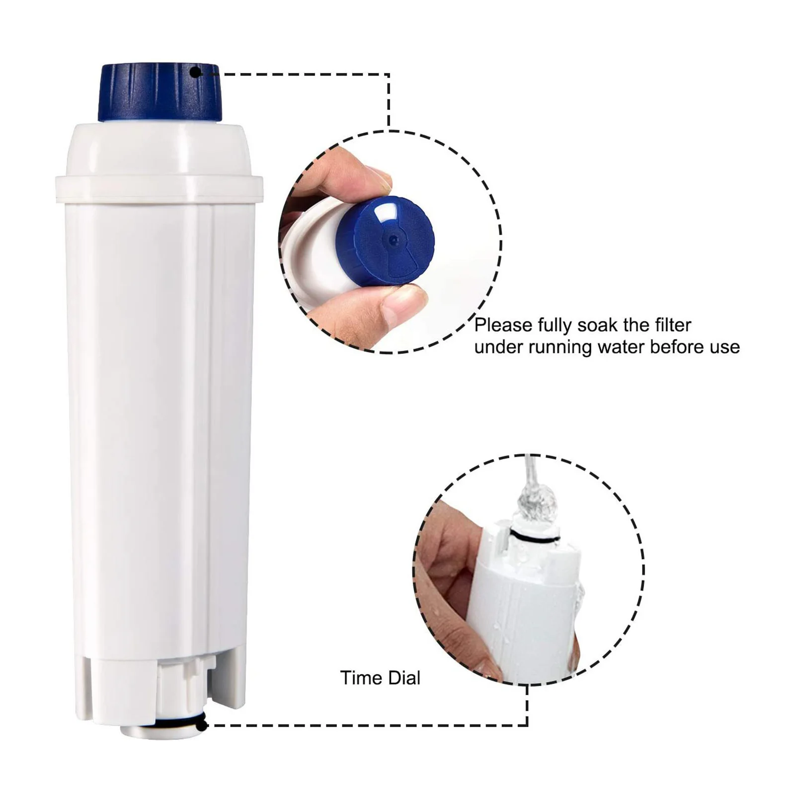 Filtre à eau au charbon actif pour machine à café Delonghi