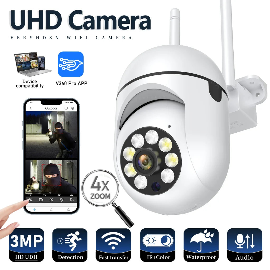 Caméra surveillance extérieure sans fil IP – Test et Avis