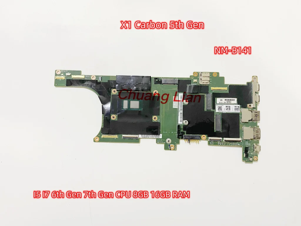« Carte mère Lenovo Thinkpad X1, processeur I5/I7/7e gén, 8/16 go RAM, NM-B141, 100% carbone » – Test et Avis