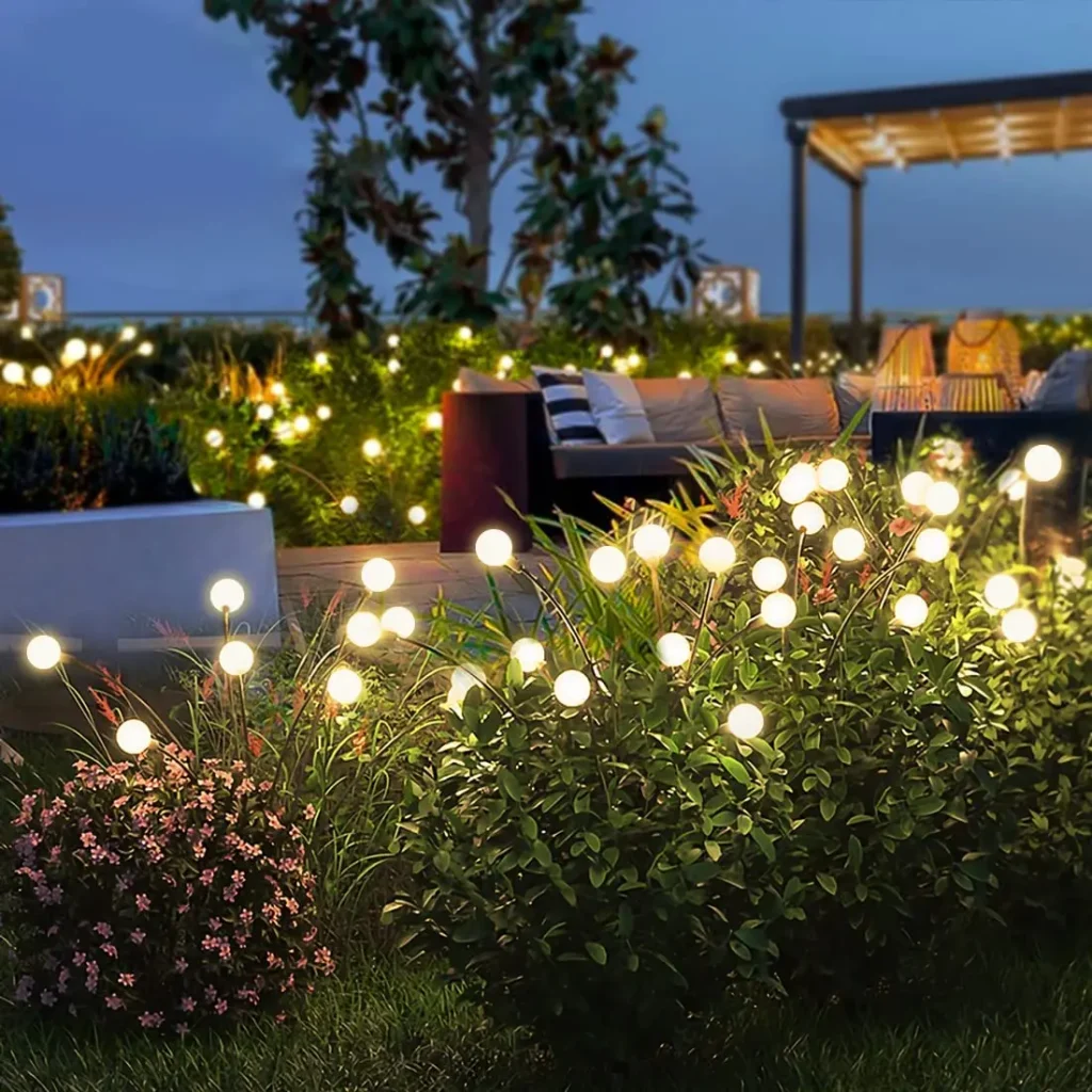 « Éclairage extérieur solaire : 62 lucioles vibrantes » – Test et Avis