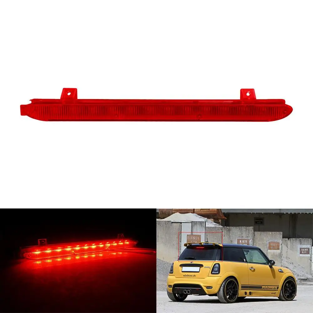 3ème Feu Stop LED Pour Mini Cooper R56 & Countryman R60 - Verre Fumé/Rouge - Installation Directe - 12V 3W - Plus Visible Et Sécurisé