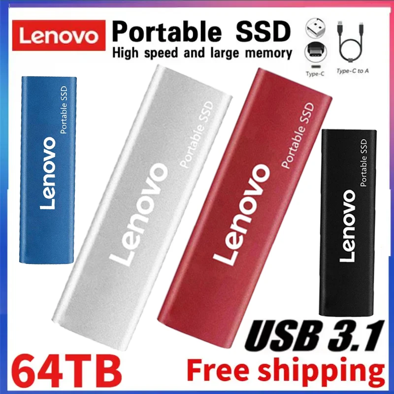 Lenovo-Disque dur externe SSD portable – Test et Avis