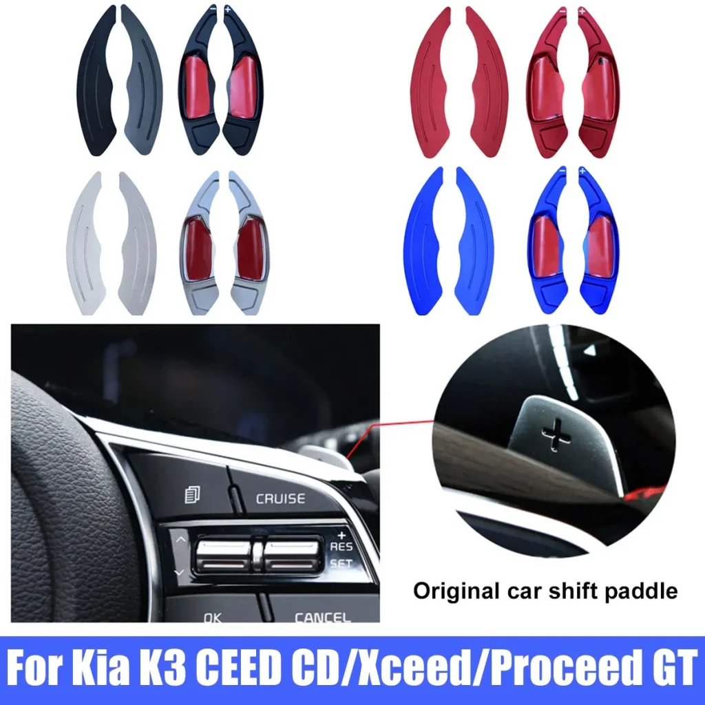 Palette de changement de vitesse en aluminium pour Kia K3 CEED Xceed (2 pièces) – Test et Avis