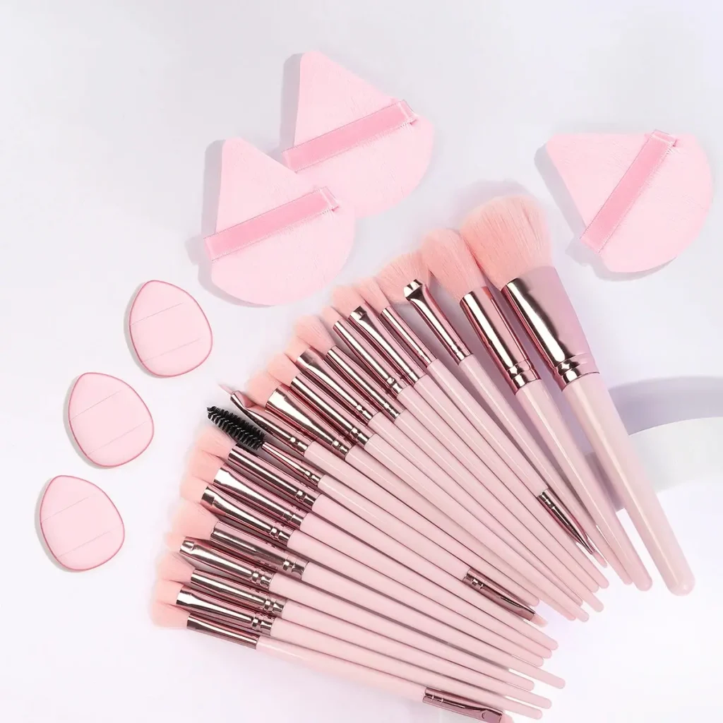 « Pinceaux maquillage triangle, 20 pièces » – Test et Avis