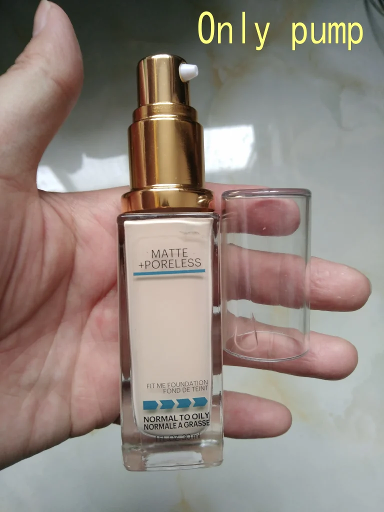 Pompe Fit-Me : outil maquillage noir/or sans fond teint – Test et Avis