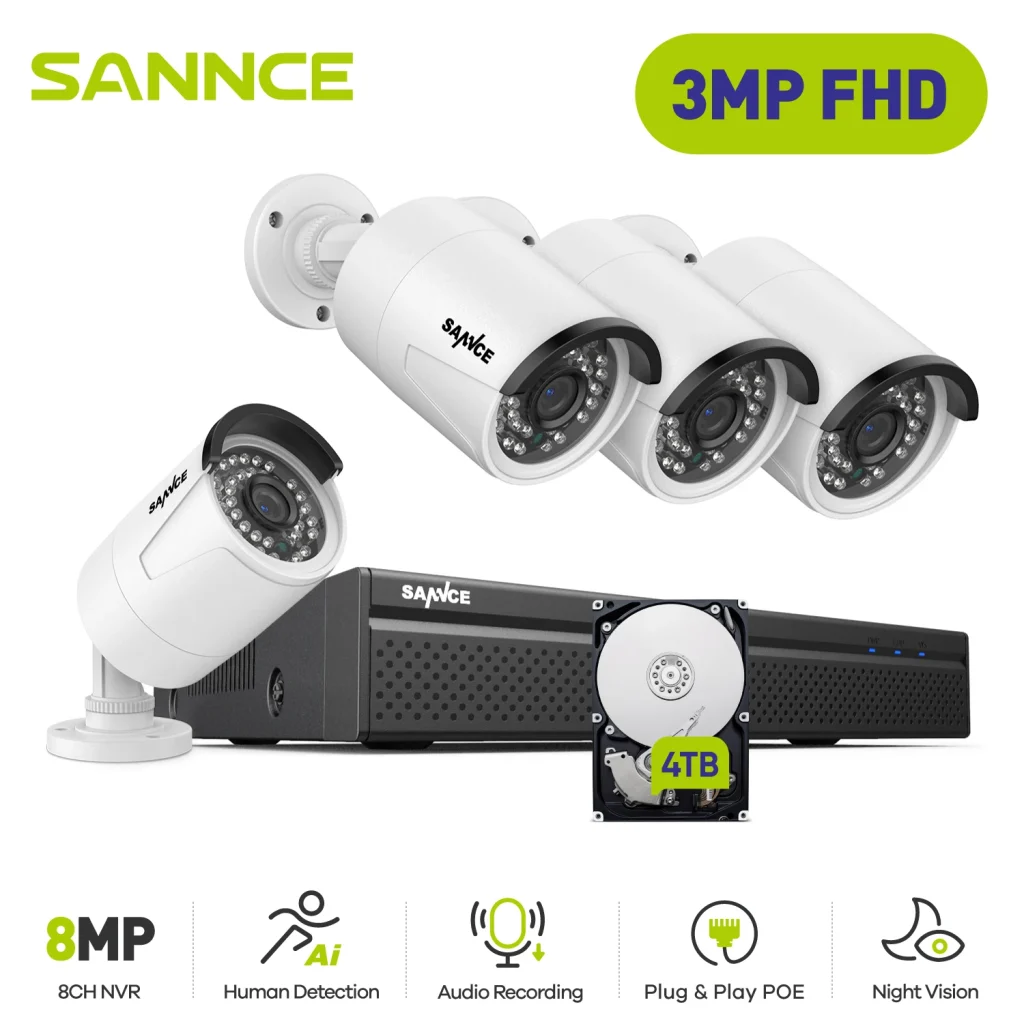SANNCE – Système de sécurité vidéo réseau PoE – Test et Avis