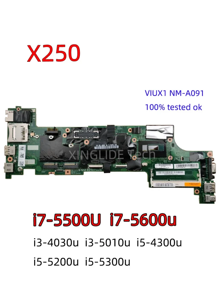 Titre résumé : Carte mère NM-A091 pour Lenovo Thinkpad X250 (I3, I5, I7) – Test et Avis