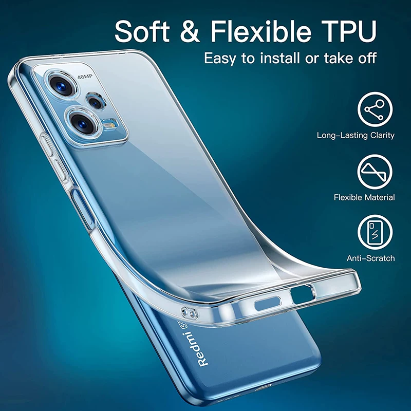 Coque en silicone transparente ultra fine pour Xiaomi