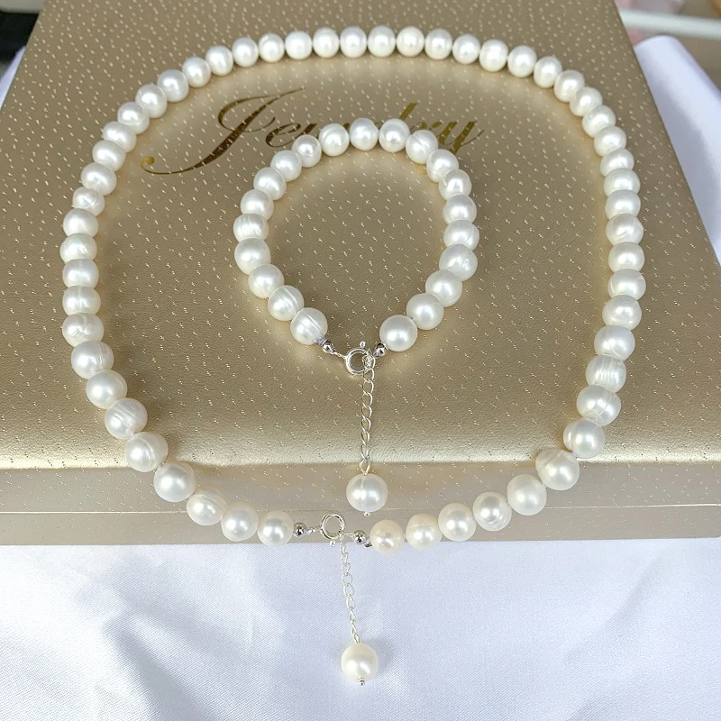 Ensembles de bijoux en perles d'eau douce naturelles pour femmes