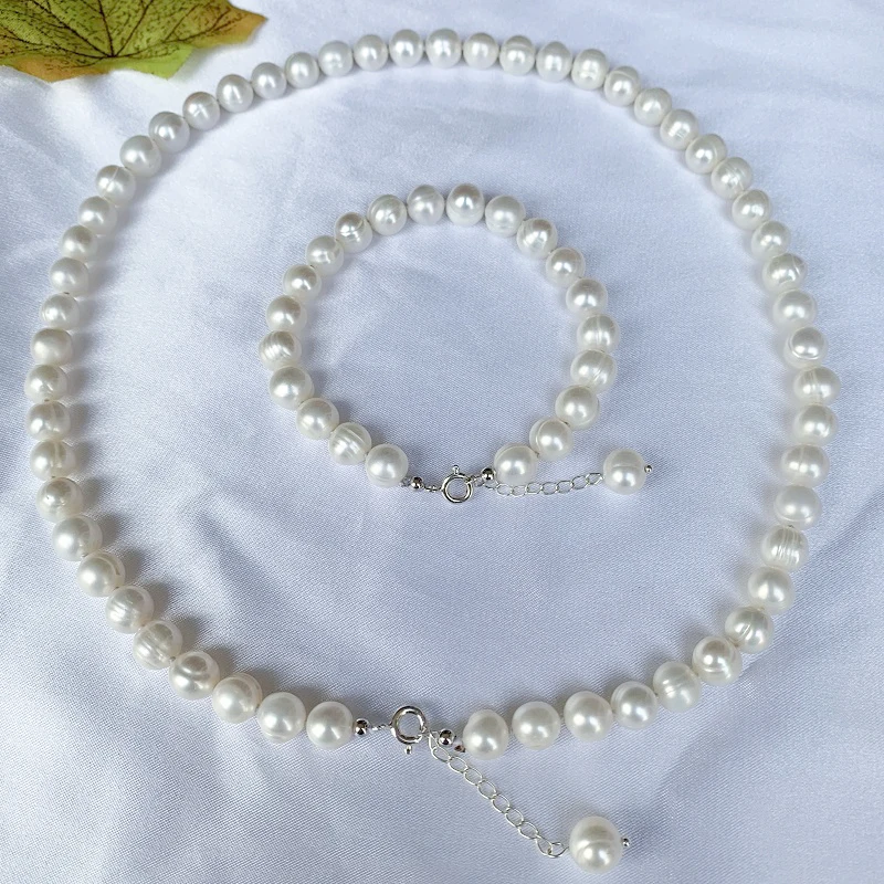 Ensembles de bijoux en perles d'eau douce naturelles pour femmes