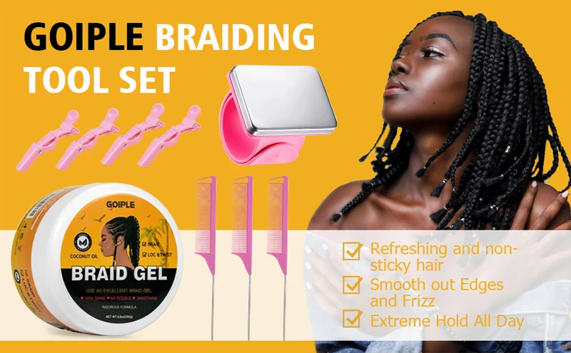 Gel de tressage professionnel longue durée