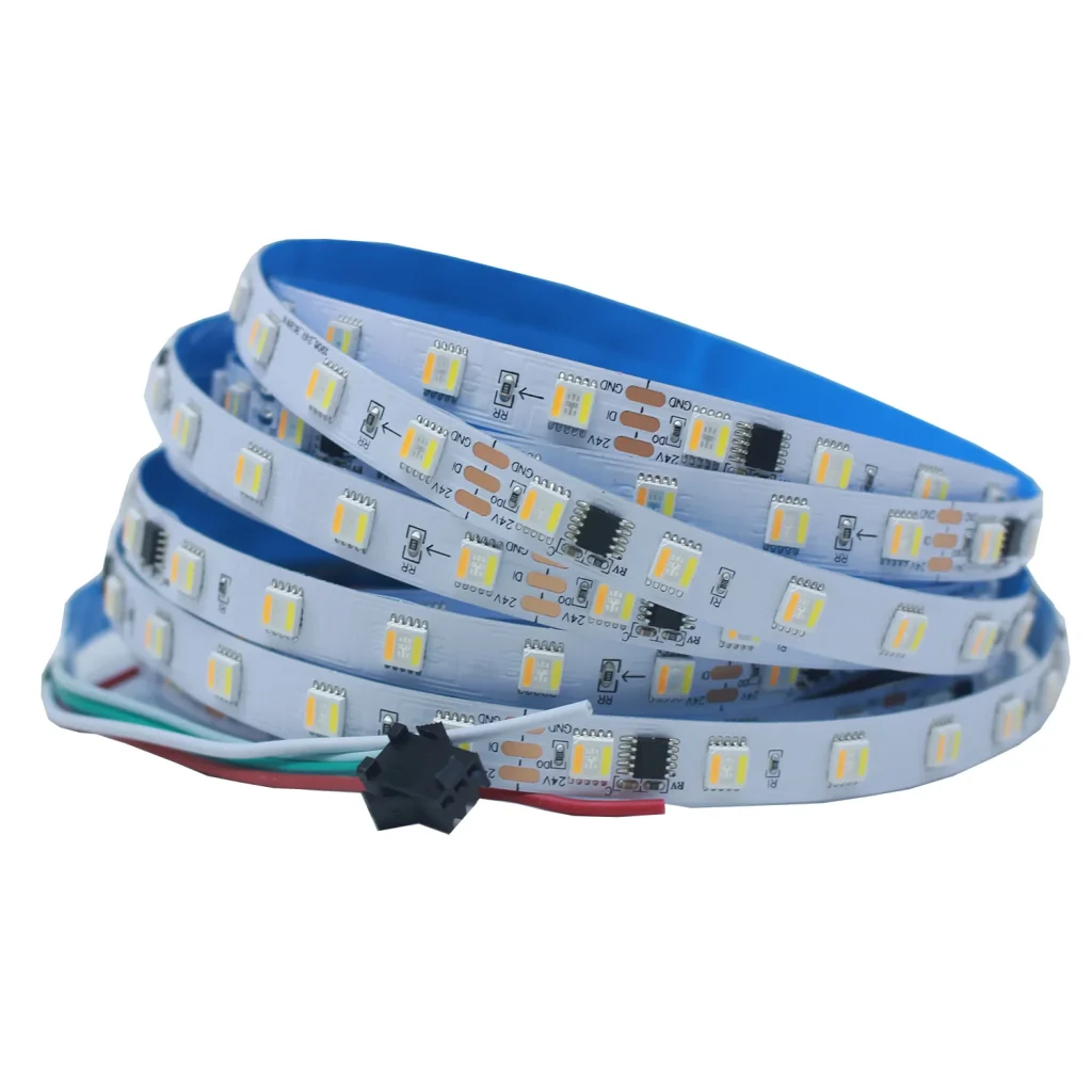 Bande Lumineuse Adressable RGBCCT, 5m – Test et Avis