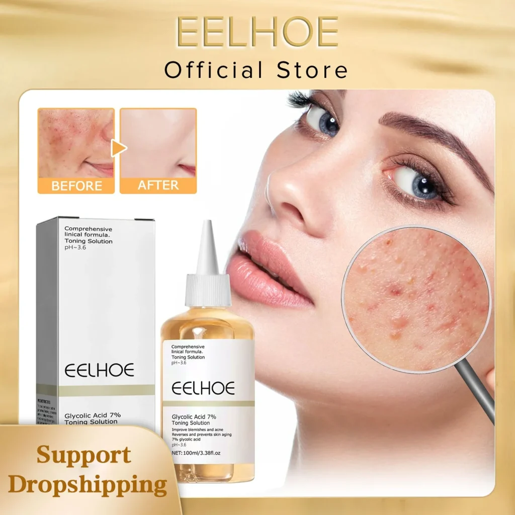EELBath-E: Glycolic Acid Toning Solution,
 (7%, 100ml),
Pore Minimizing, Restorative Face Oil,
Nourishing, Glycolic Acid Toner,
Facial Essence – Test et Avis