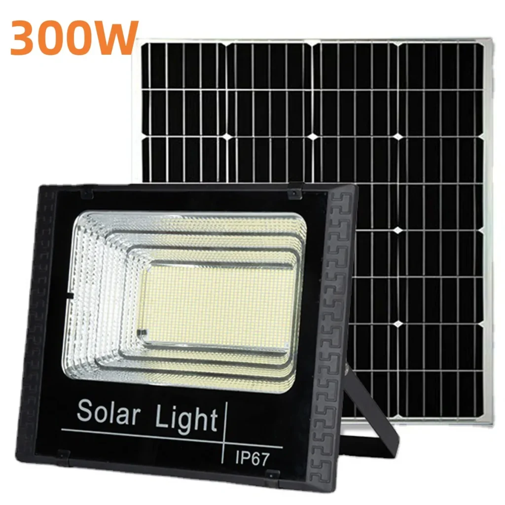 « Éclairage extérieur LED solaire télécommandé 300W » – Test et Avis