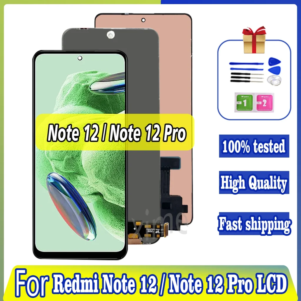 Écran tactile LCD AMOLED Xiaomi Redmi Note 12 Pro, 6.67 pouces – Test et Avis