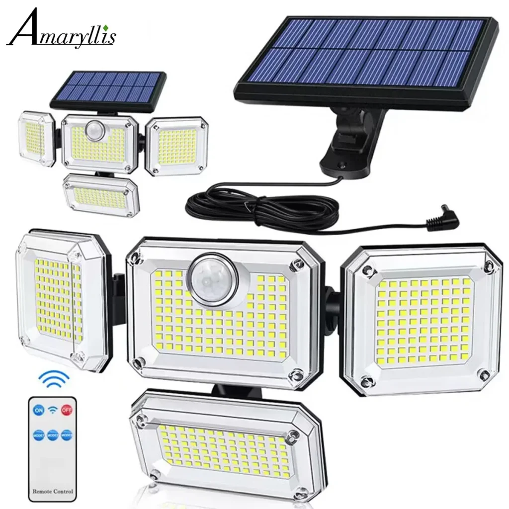 Lampe solaire étanche avec tête réglable. – Test et Avis