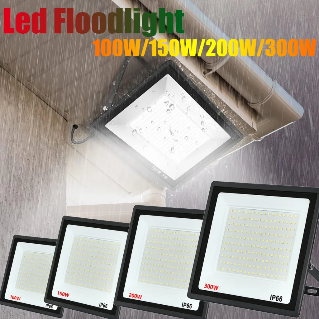 Projecteur LED extérieur, IP66, 100-300W, AC 220V – Test et Avis