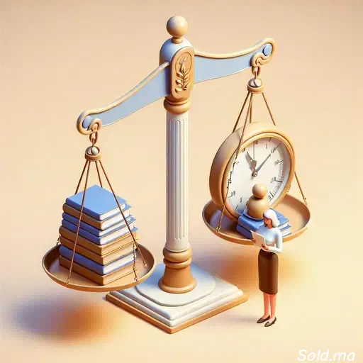Développement personnel efficacité professionnelle critique | Sold.ma illustration de la réussite par la critique constructive et équilibre vie-travail